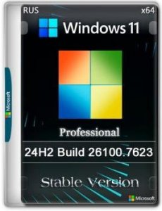 Windows 11 Pro 24H2 build 26100.7623 Stable